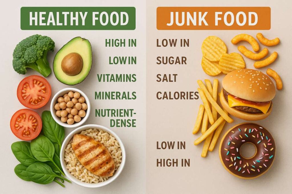 Healthy Food vs Junk Food: An Easy, Human-Friendly Comparison